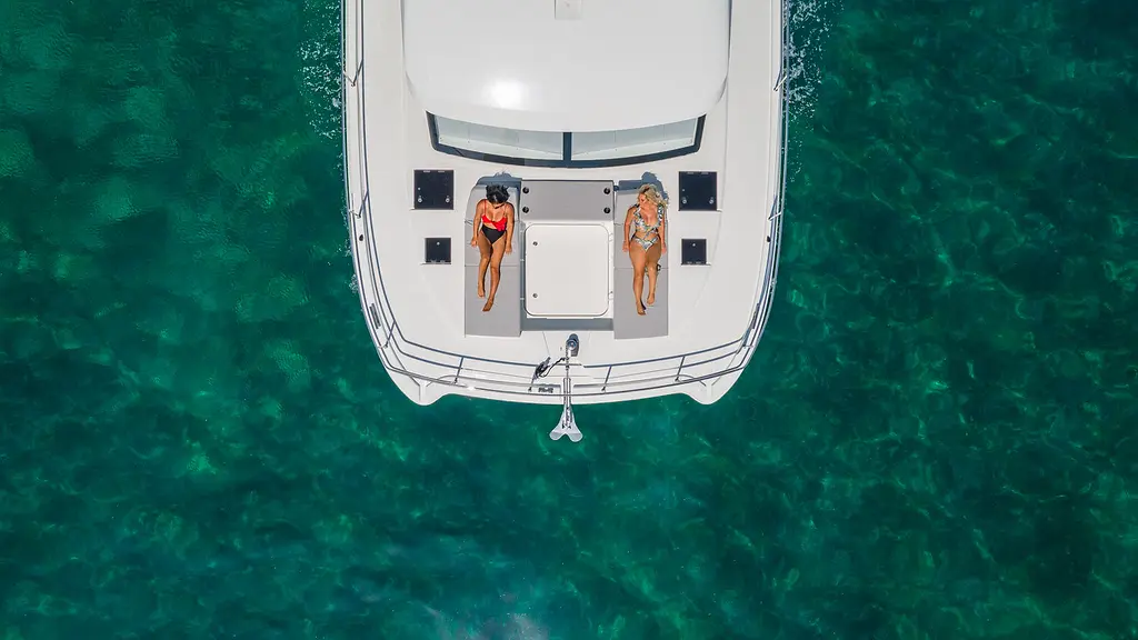 Couple Sun bathing on Princess 88